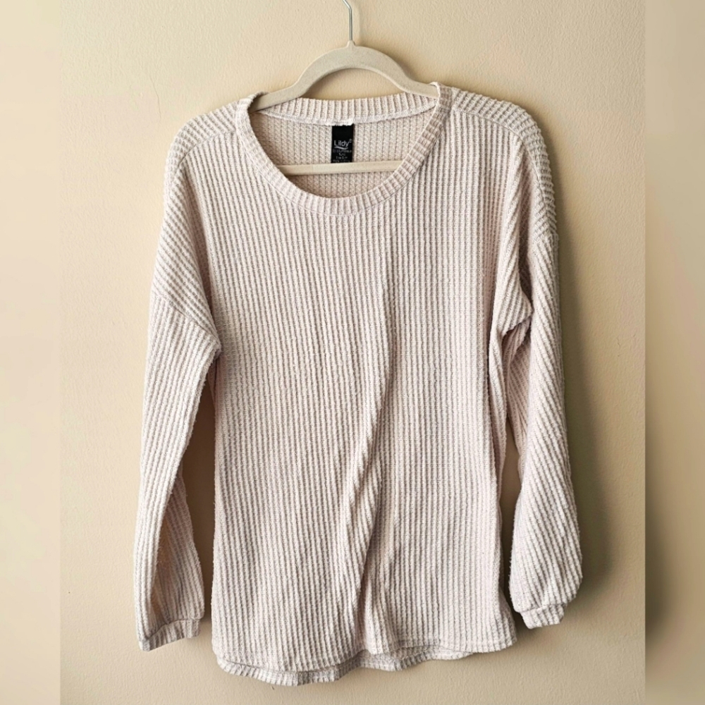 Lildy Long Sleeve Knit Tunic Shirt (S/M)